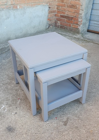 conjunto mesa baja auxiliar 42x41.5x41.5 +49.5x50x50 + 48.5x100x75 1u+1u+1u
